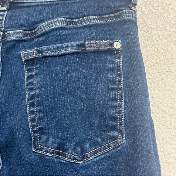 7 For All Mankind b(air) High Waist Slim Kick Flare Jeans Women’s 28 Denim - Picture 6 of 8